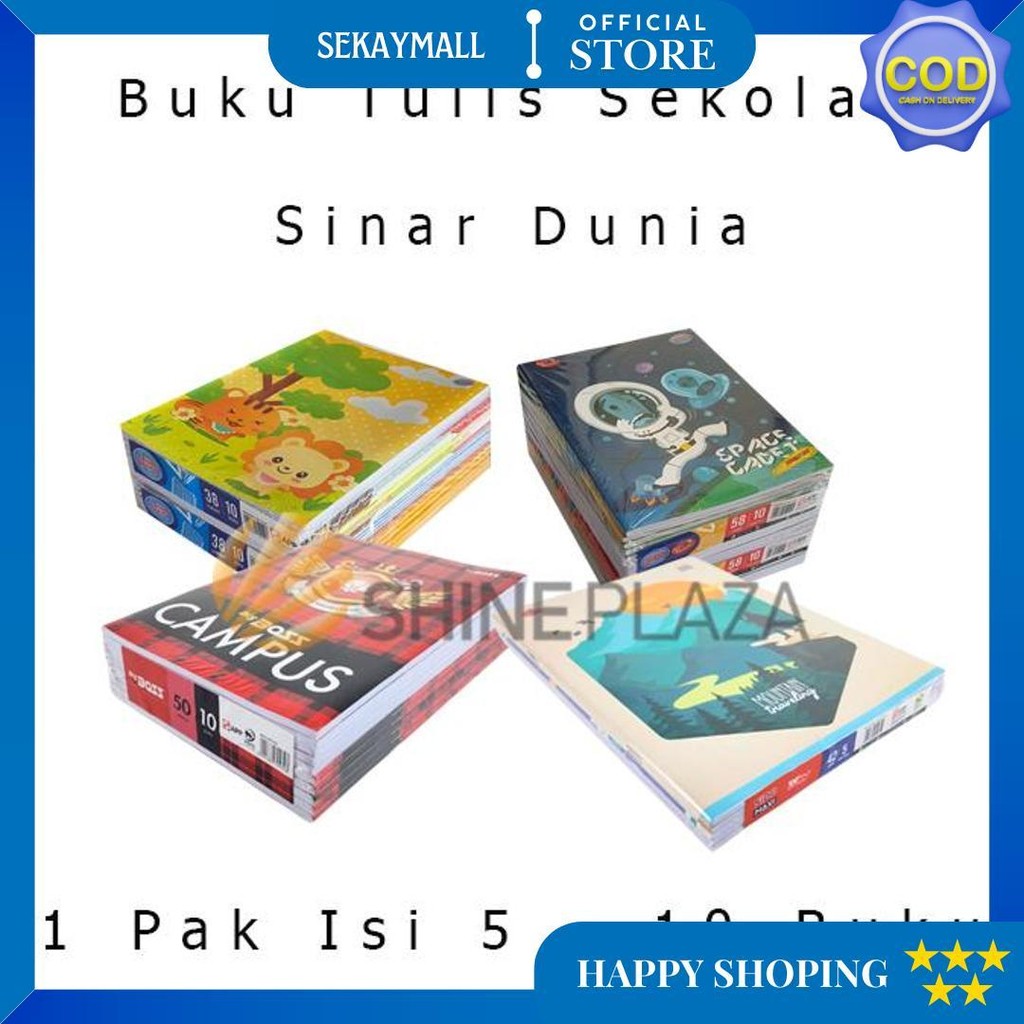 

[Pack] Buku Tulis Sekolah Anak Sidu Big Boss Skola 38 42 50 58 78 100 Lembar 1 Pak Sinar Dunia Bigboss Maxi D Best Seller