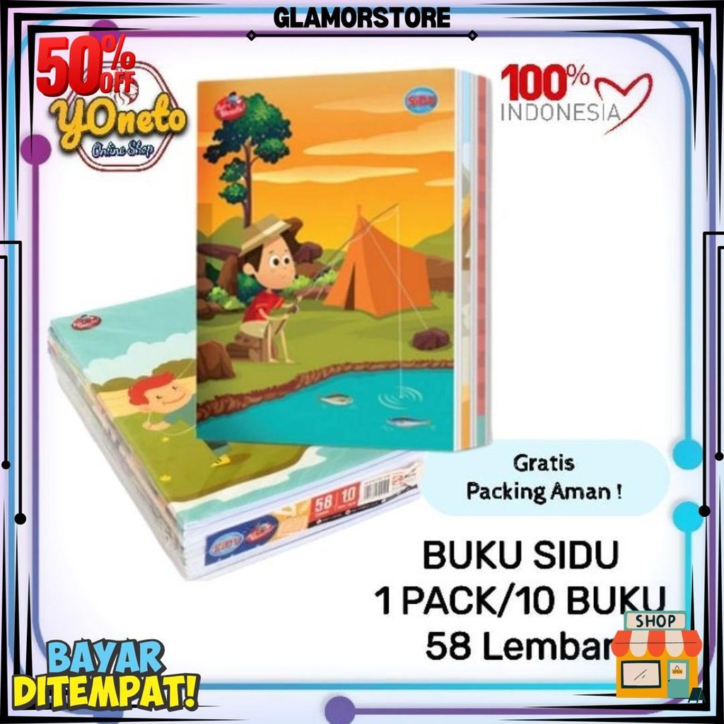 

Buku Tulis Sidu 58 (1Pack 10 Buku) D Best Seller