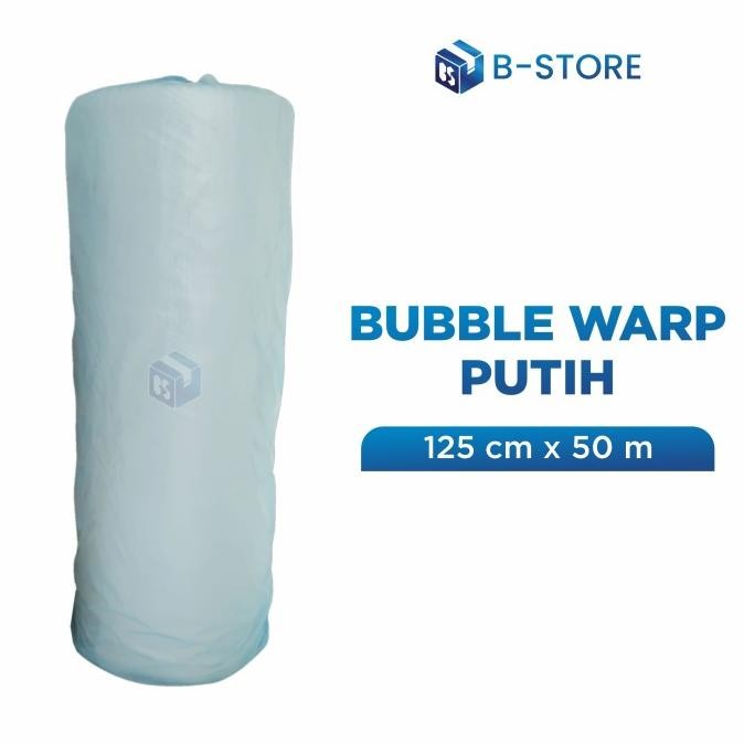 

tersedia bubble wrap roll putih 1,25 m x 50 m