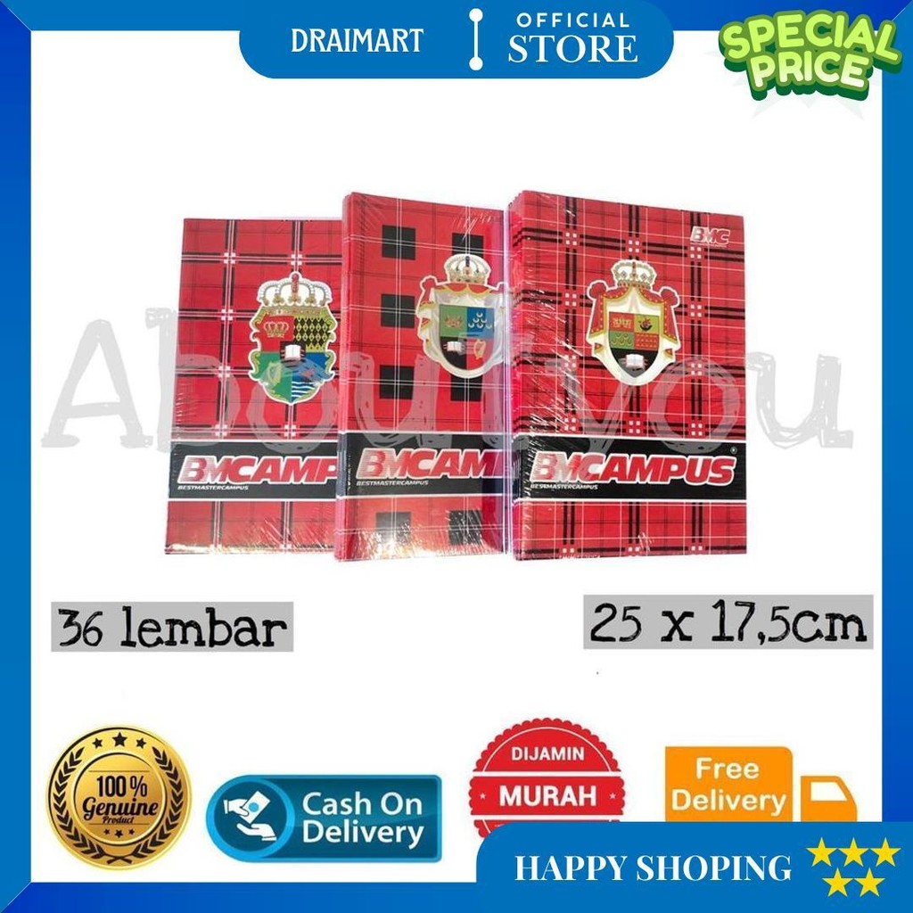 

Promo 1 Buku Tulis Besar Bm Campus Boxy 36 Lembar Premium Quality Murah D Best Seller