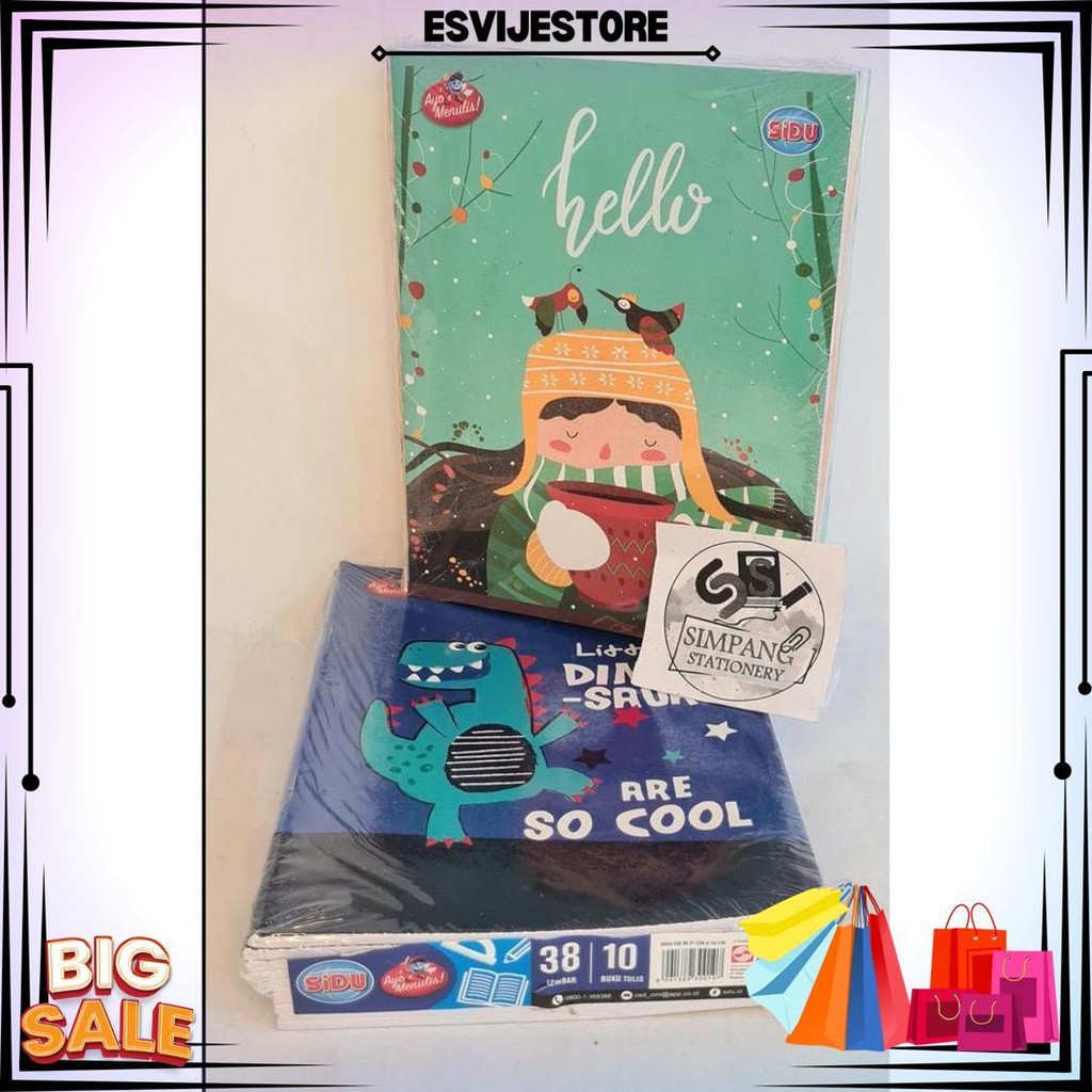 

Sidu Buku Tulis 38 Isi 10 Bj / Sidu Buku Tulis Isi 38 Lembar 1 Pak Isi 10 Buku D Termurah