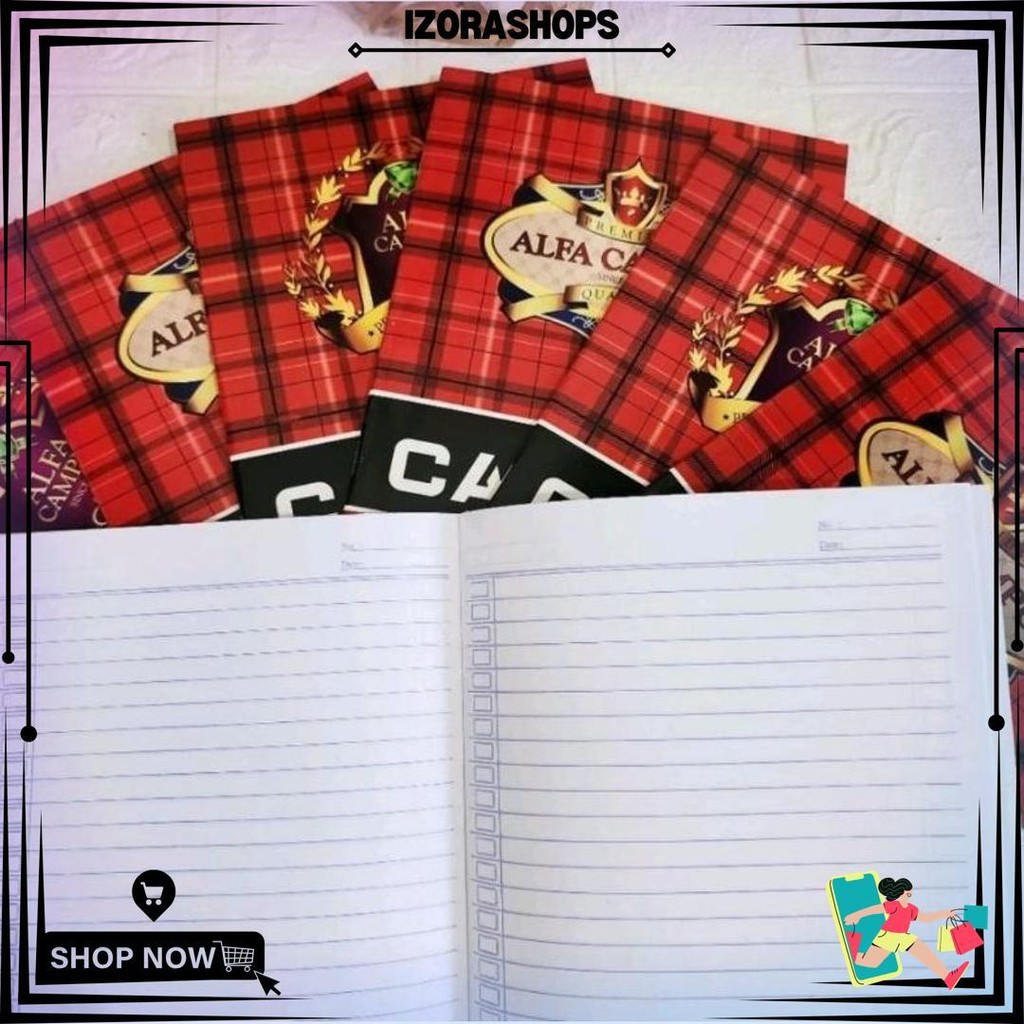 

Buku Tulis Alfa Campus 38 Lembar 10 Buku Ukuran Buku Tulis Kwarto/Ukuran Buku Tulis Biasa D Cod