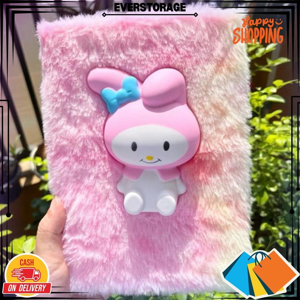 

Buku Notebook Bulu Sanrio / Buku Bulu Sanrio Hello Kitty / Cinamon / Melody / Kuromi D Cod