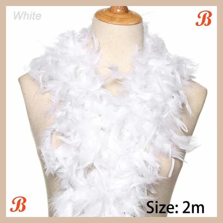 [CBM] 2M SELENDANG BULU AYAM KARNAVAL PESTA SYAL BULU AYAM BULU KALKUN