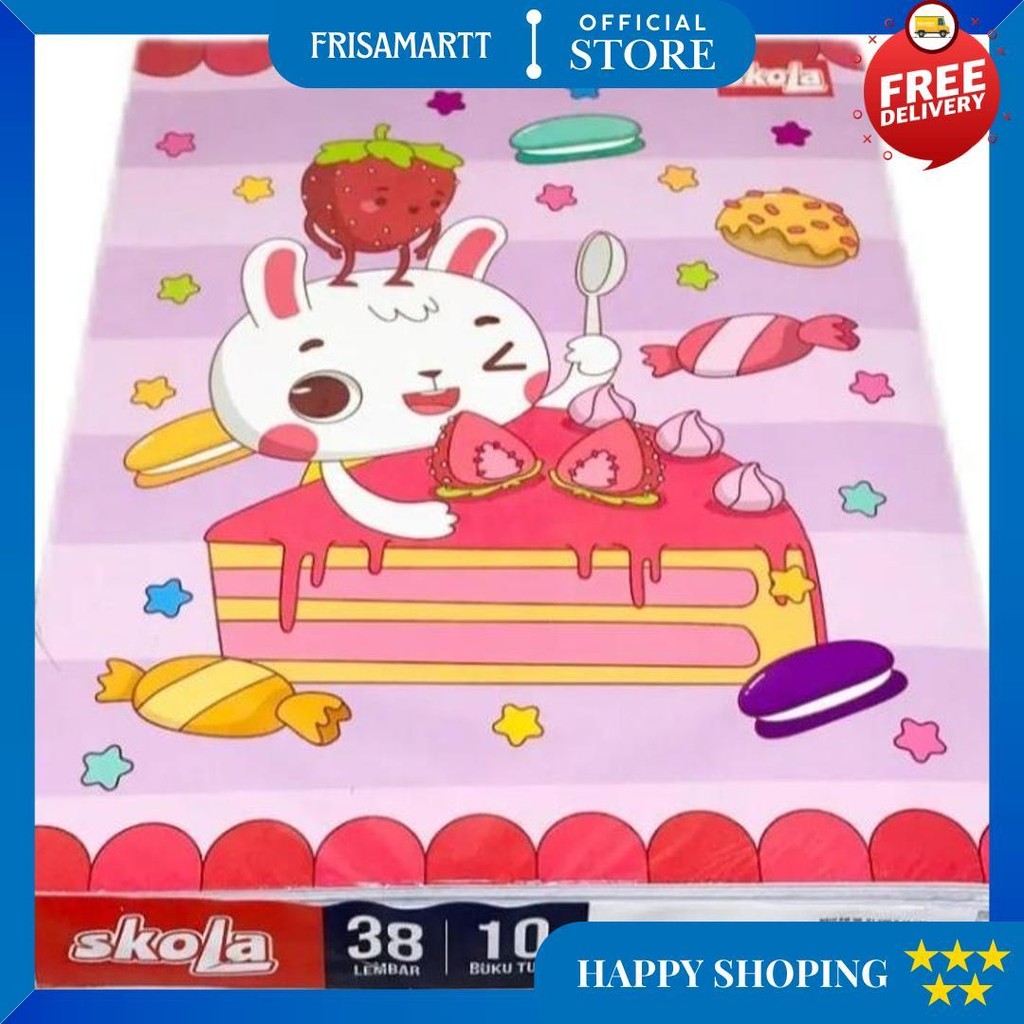 

Buku Tulis Skola - 38 Lembar [Isi 10 Buku] D Cod