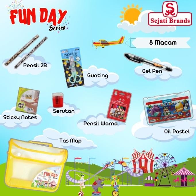 

Paket TAB ( Tahun Ajaran Baru ) Lengkap Alat Tulis Sekolah Fun Day LFS