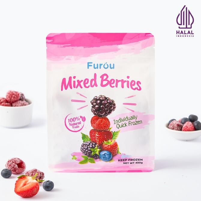 

Diskon! Frozen Mixed Berries (IQF) | Buah Beri Beku | 450 gram