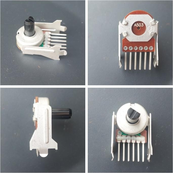 Baru ( POTENSIO SISIR 6P ) Potensiometer Dual A503 B503 503 Audio Speaker Penguat Potensio meter Vol