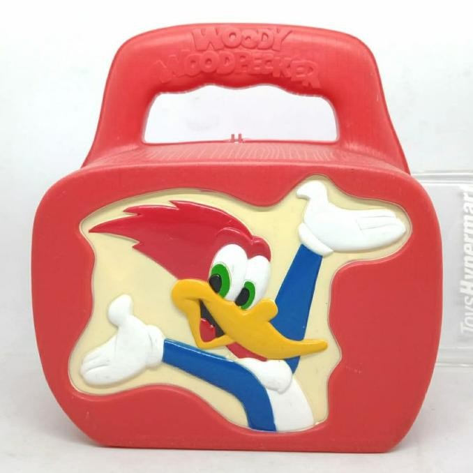 ORIGINAL Woody Woodpecker Red Lunch box Universal Studios