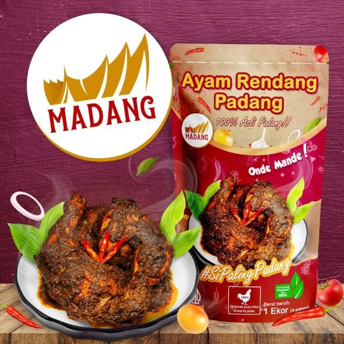 Ayam Bumbu Rendang Khas Padang / Rendang Ayam 1 Ekor NLS