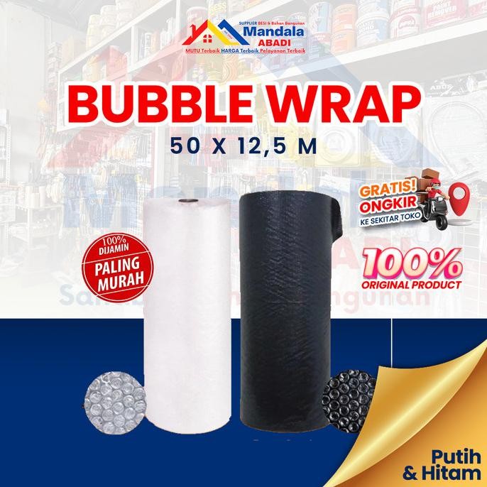

tersedia termurah - bubble wrap 1.25 x 50mtr - stock berlimpah