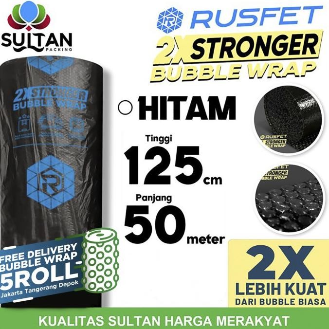 

tersedia bubble wrap 125cm x 50meter rusfet hitam bubblewrap termurah / roll