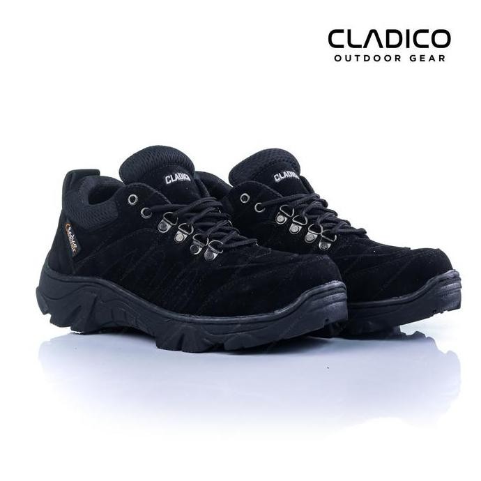 Diskon Sepatu safety boots pria Original Cladico skyway Best Quality Terbaik Pergelangan kaki Hitam 