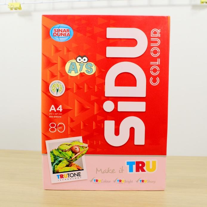 Kertas HVS Warna Sidu A4 80 gram murah