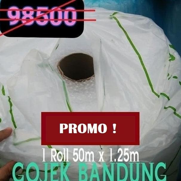 

tersedia bubble wrap bening 1 roll murah 50m x1.25m bandung buble putih murah