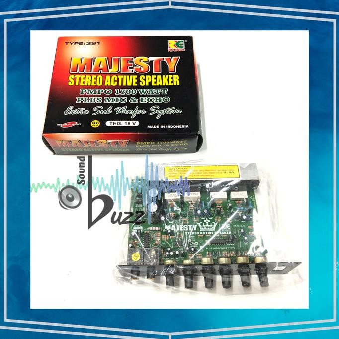 Terlaris Ranic Majesty Stereo Active Speaker 1700 Watt Plus Mic & Sub Type 391