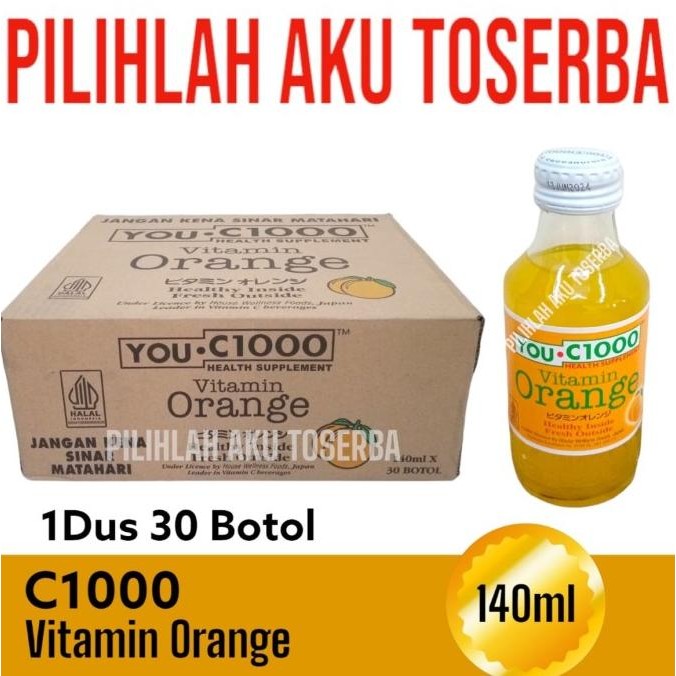 

tersedia you c 1000 / you c1000 orange vitamin c 140ml - (1 dus + bubble wrap)