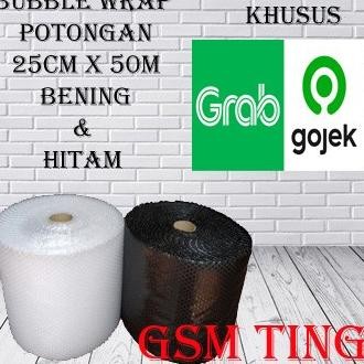 

tersedia bubble wrap waran hitam ukuran 25cm x 50m mulia pack
