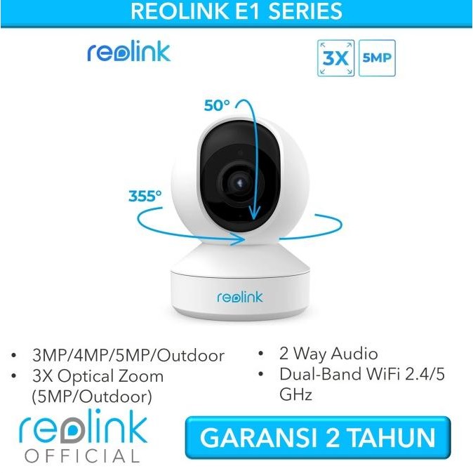 REOLINK E1 Series Pan Tilt Zoom Indoor Outdoor CCTV