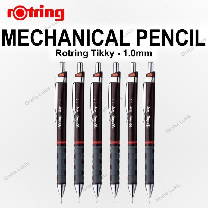 

Rotring Tikky Mechanical Pencil 1.0 mm - Burgundy