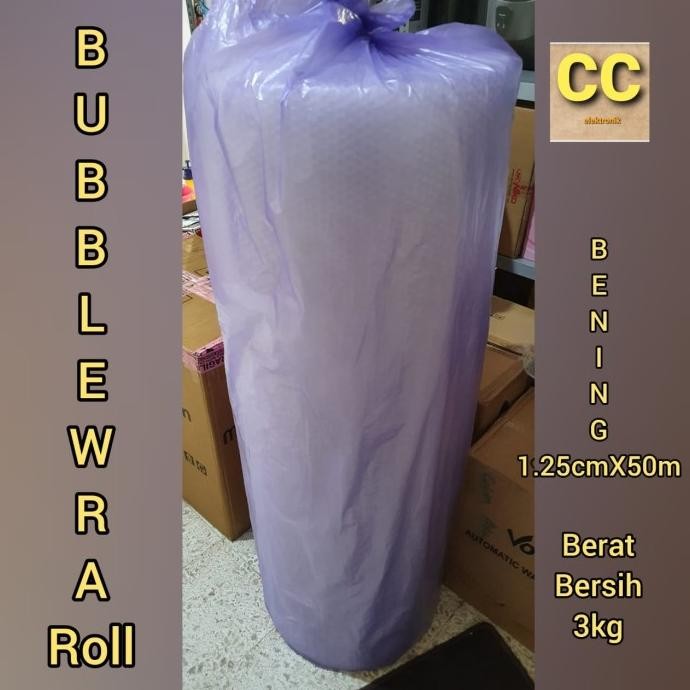 

tersedia bubblewrap roll 1.25x50m bubble wrap roll bening 3kg