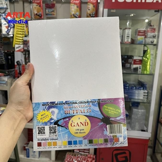 

Kertas Buffalo F4 Gand (1pak isi 100lbr) 150gsm murah