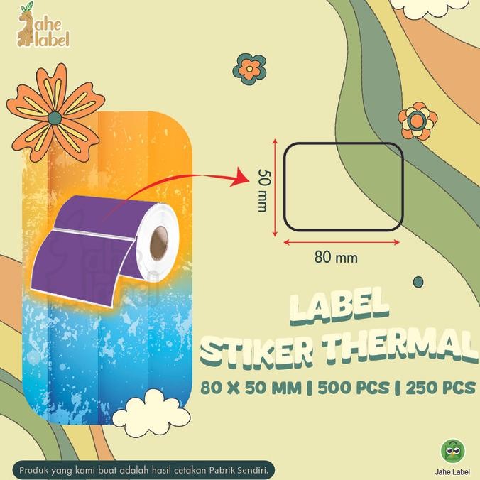 

LABEL BARCODE STICKER THERMAL 80X50 MM murah