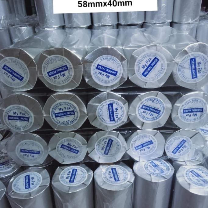 

kertas thermal 58x40mm paket 100roll murah