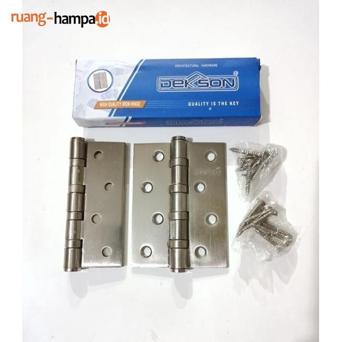 Baru Engsel Pintu/Jendela Dekson 4Inchi Iron Hinge 4"X3"X3Mm 4Bb Sn