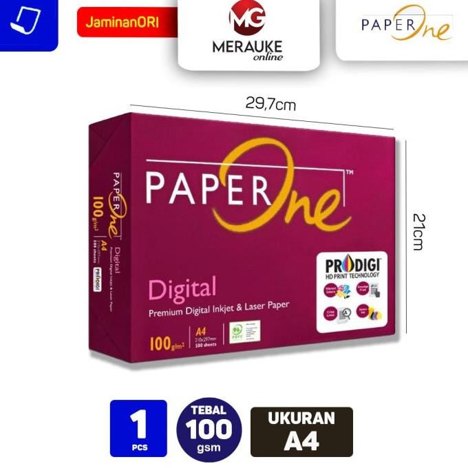 

Kertas HVS Paper One A4 100gsm Isi 500 Lembar murah