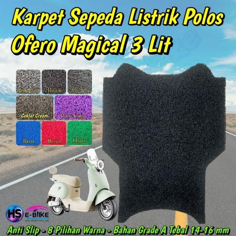 d-54 wdr-75 Karpet Sepeda Listrik Ofero Magical 3 Lit Karakter / Polos Original Berkualitas