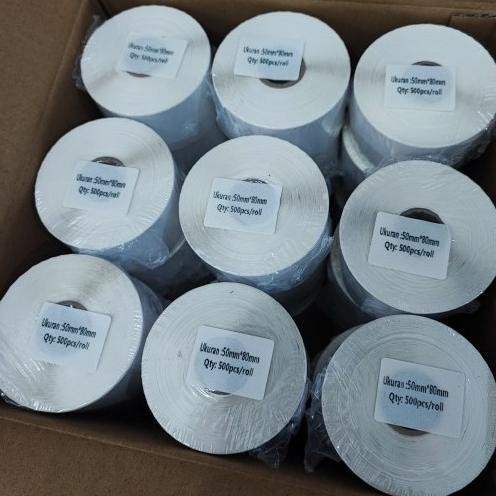 

LABEL THERMAL 50 X 80 KERTAS STICKER BARCODE 50x80 mm (500 Pcs) murah