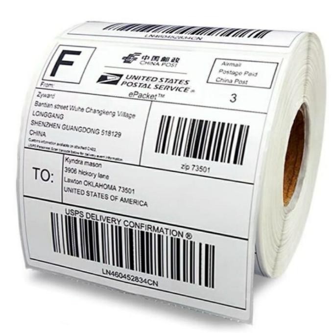 

Kertas Thermal/Label sticker thermal 100 x 150MM Barcode UK A6 250 pcs murah