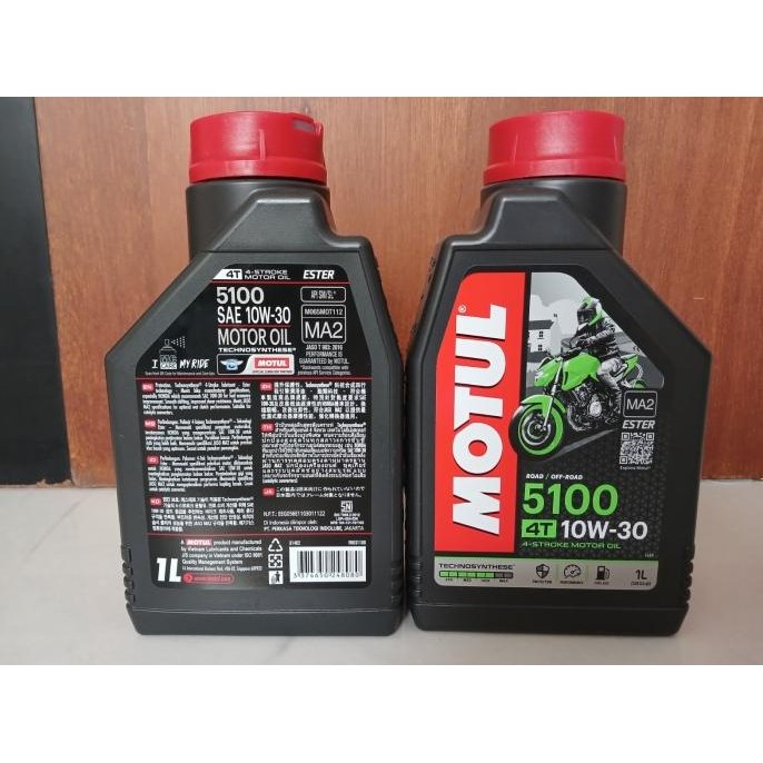 Motul 5100 Ester 10W30 Technosynthese Jaso Ma2 - Asli