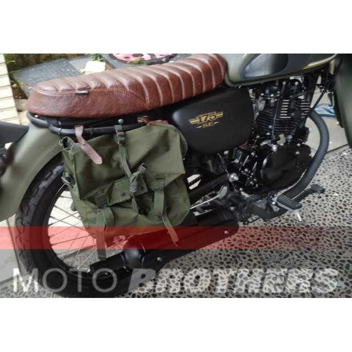 New SIDE BAG / TAS MOTOR KAWASAKI W175 W 175 CUSTOM UNIVERSAL