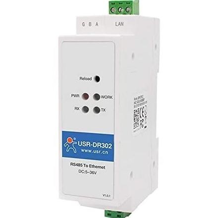 DIN RAIL RS485 to Ethernet converter ModBus Gateway USR-DR302