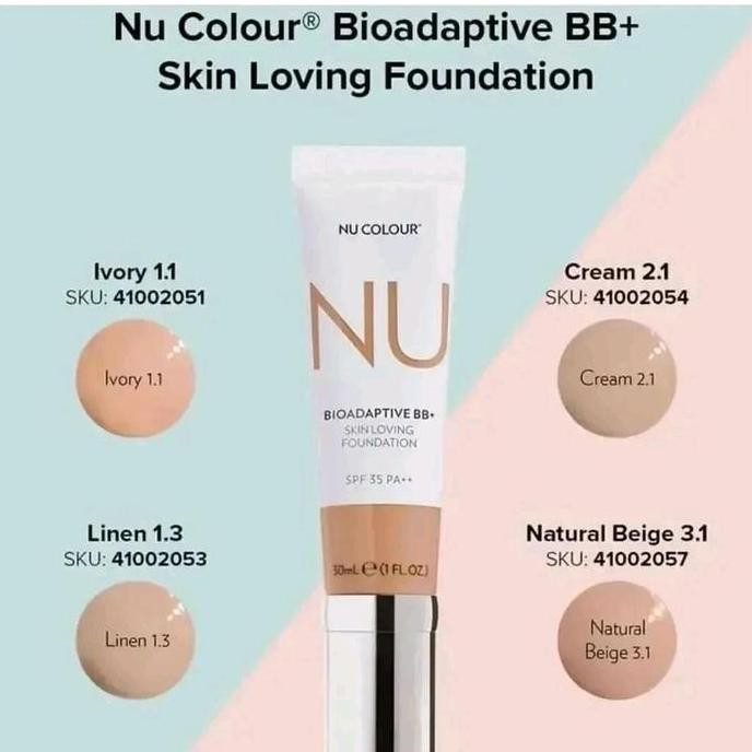 BB Cream Bioadaptive Nu Colour BB+ Skin Loving Foundation