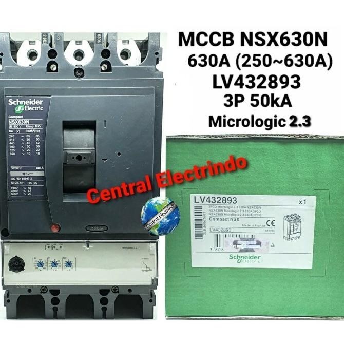 Mccb Nsx630N 3P 630A Schneider.