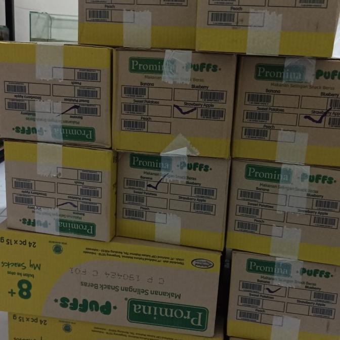 Grosir Promina Puffs Blueberry Bluberi15Gr / 1 Dus / 24 Pcs