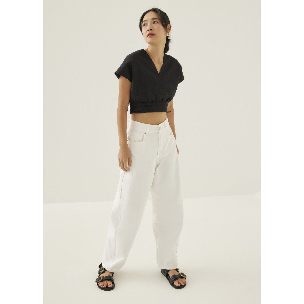 Love, Bonito - Atasan Wanita - Monette Tweed Crop Top