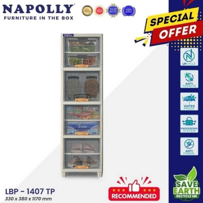Lemari Plastik Napolly Locker Box Plastik 1 Baris Original