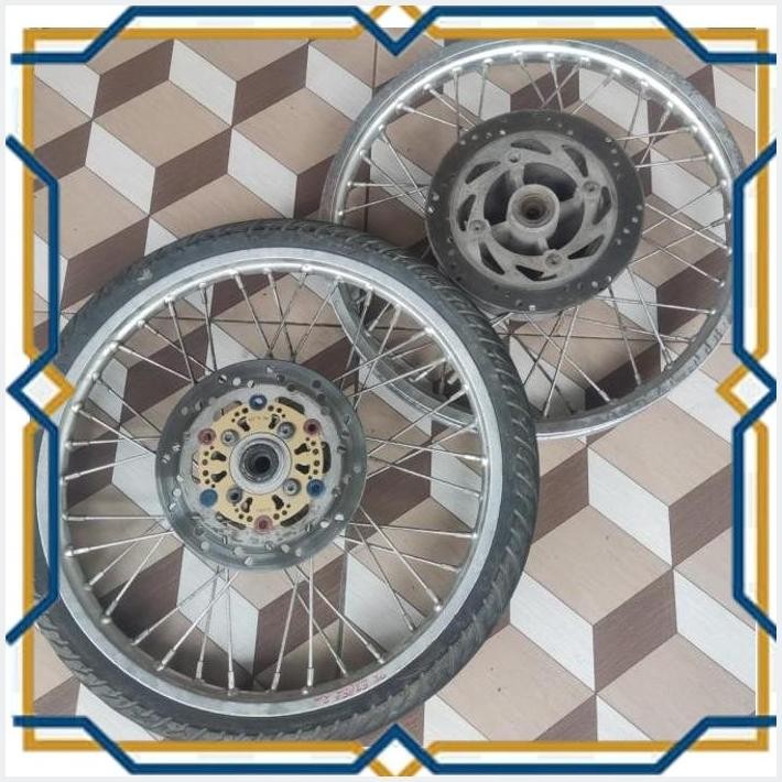 [ALF] VELG VELK JARI JARI RING 17 TK EXCEL JAPAN LEBAR DEPAN 1.20 BELAKANG 1.40 BEKAS NINJA R S KIPS