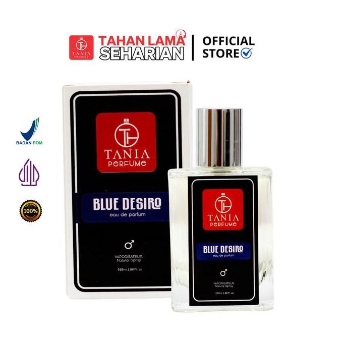 Jual Murah Tania Perfume - Blue Desiro - Extrait De Perfume Ukuran 55 Ml Dengan 50% Fragrance Oil Da