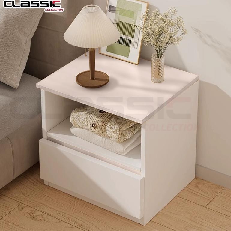 Meja Nakas Putih Meja Samping Kamar Tidur/Meja Nakas Minimalis Meja Samping Kamar Tidur Laci/Meja Na