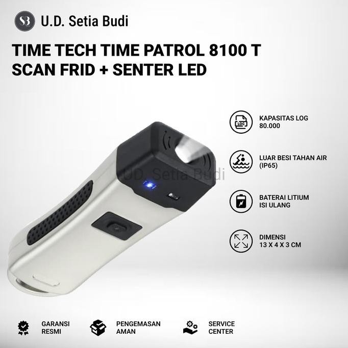 SISTEM PATROLI TIME TECH TIMEPATROL 8100T PATROL SYSTEM 8100 T ORIGINAL DAN TERPERCAYA