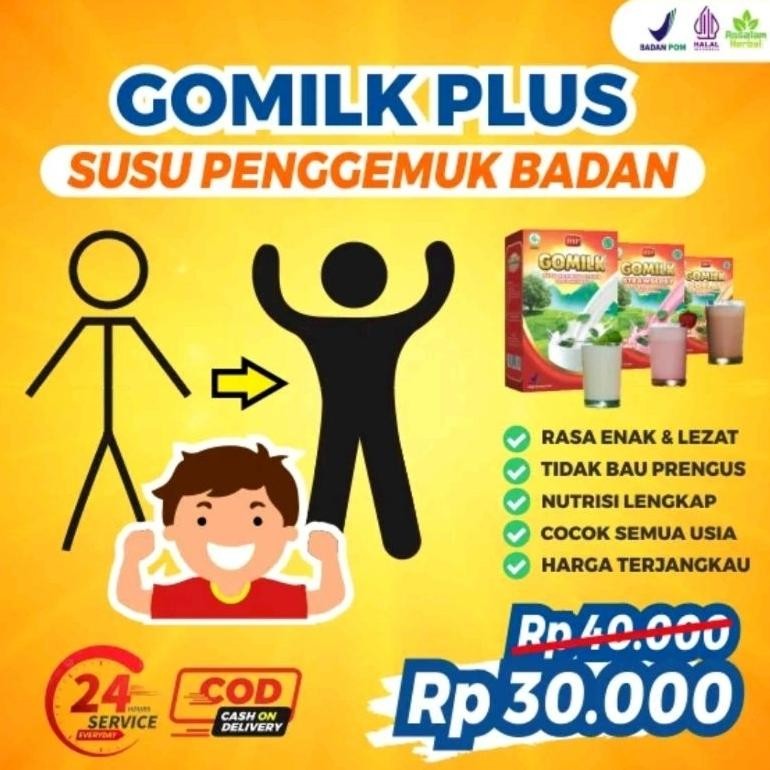 

GOMILK Susu Kambing Etawa untuk penggemuk penambah berat badan terlaris