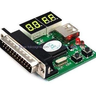TERBARU - DB25 M - USB 4-Digit PC Analyzer Diagnostic Card Motherboard