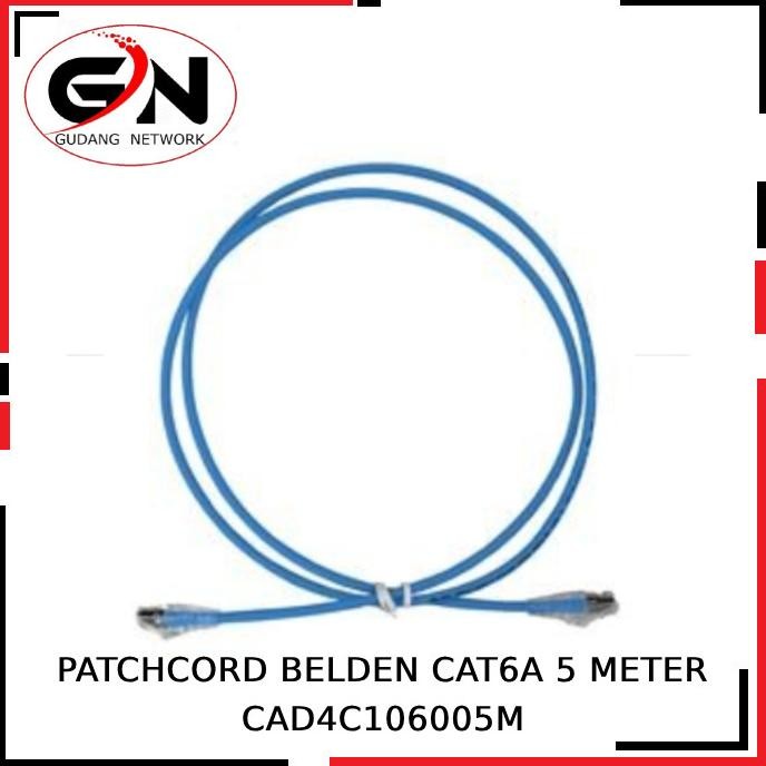 TERMURAH - PATCHCORD BELDEN CAT6A 5 METER CAD4C106005M