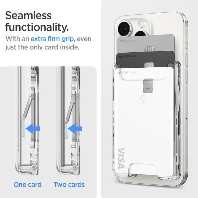 

Card Holder Stand Magnetic iPhone 16 15 14 13 12 Spigen Zero One Magsafe Dompet Wallet Kartu Kulit VS99