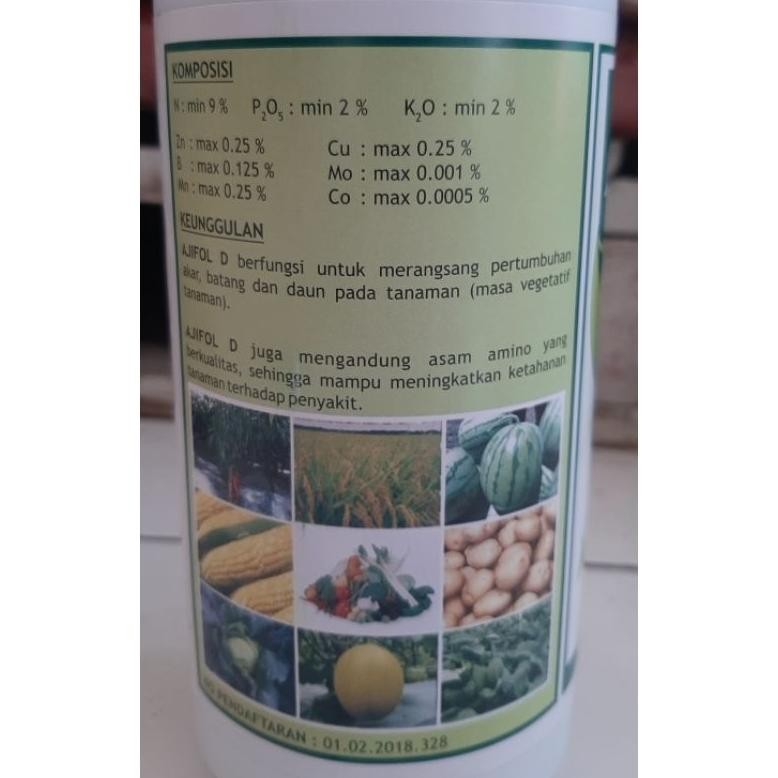 Ajifol D  Pupuk Cair Npk ~ Untuk daun dan batang Tanaman Pertanian Original